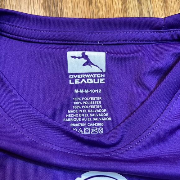 Size Boys Med Overwatch League Los Angeles Gladiators Know Your‎ Role Tee Shirt - Picture 3 of 6